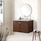 James Martin Vanities Amberly 36in Single Vanity, Mid-Century Walnut w/ 3 CM Carrara Marble Top 670-V36-WLT-3CAR - alternate 5